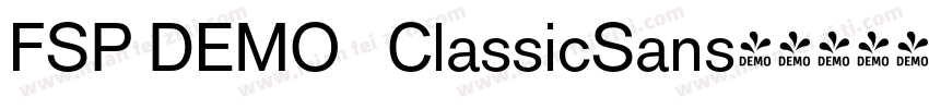 FSP DEMO   ClassicSans字体转换